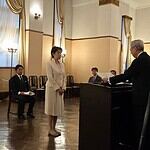 【当選証書付与式】2月10日、当選証書付与式に臨みました