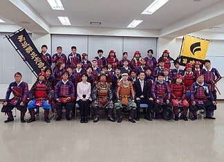 信玄公祭「高坂弾正忠昌信隊」出陣式、各地の春季例大祭や桜祭り、地元大学の入学式に出席