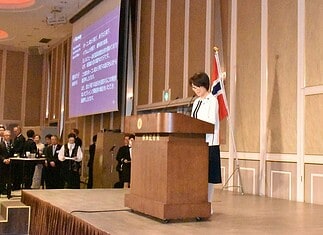 ノルウェー王国ホーコン皇太子殿下の御訪日歓迎レセプションに出席、日本・ノルウェー友好議員連盟会長として乾杯のご挨拶