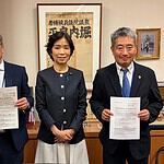 【山梨県社会福祉法人経営者協議会】坂本幸一会長・栗原信副会長より、福祉分野の現状や課題について要望を受ける