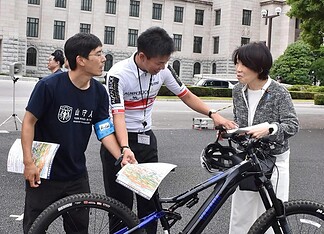 【自転車活用推進議員連盟】3年ぶりの「青空総会」に出席