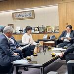 丹波山村も参加する「小さな村g7サミット協議会」の林総務大臣への要望活動に総務副大臣として同席