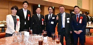 全国証券大会、公認会計士政治連盟の懇親会に出席、企業の成長や資産形成を支える証券市場